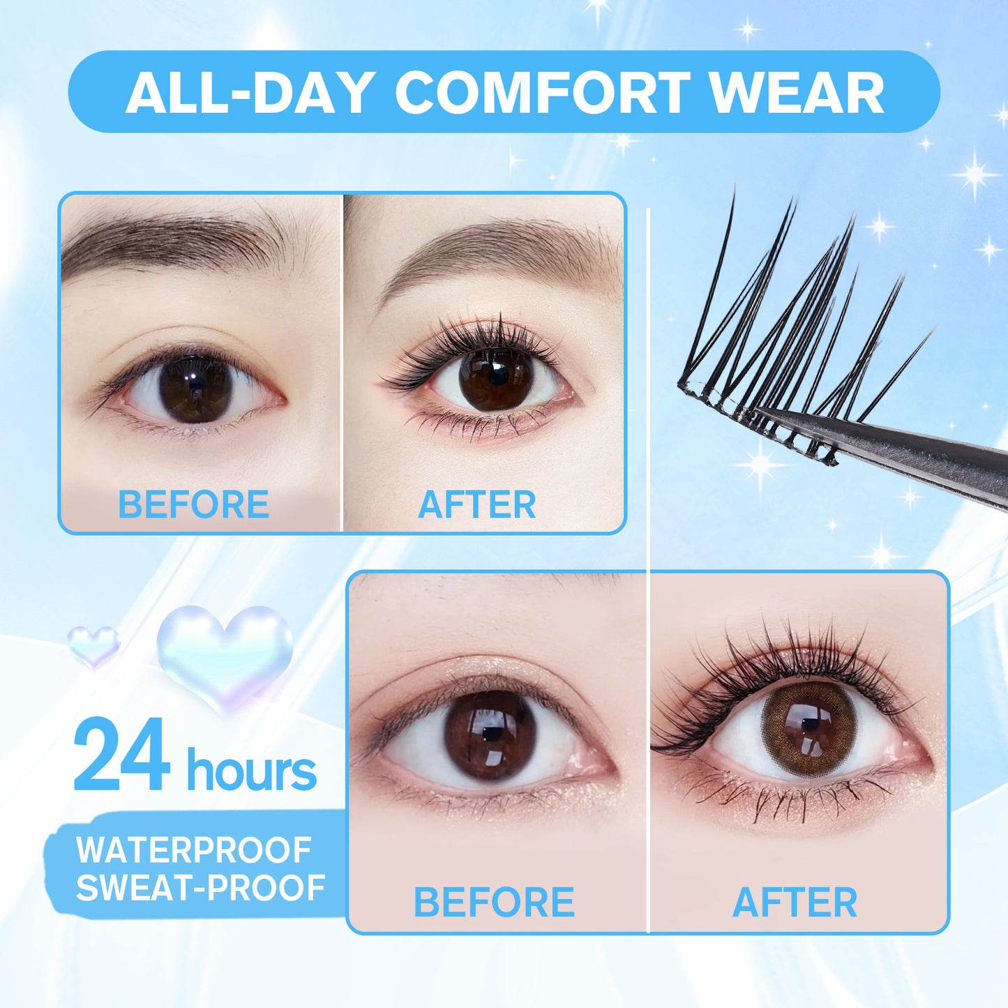 Party Night Magic Pre-glued Lashes - 02 Blissful Breeze