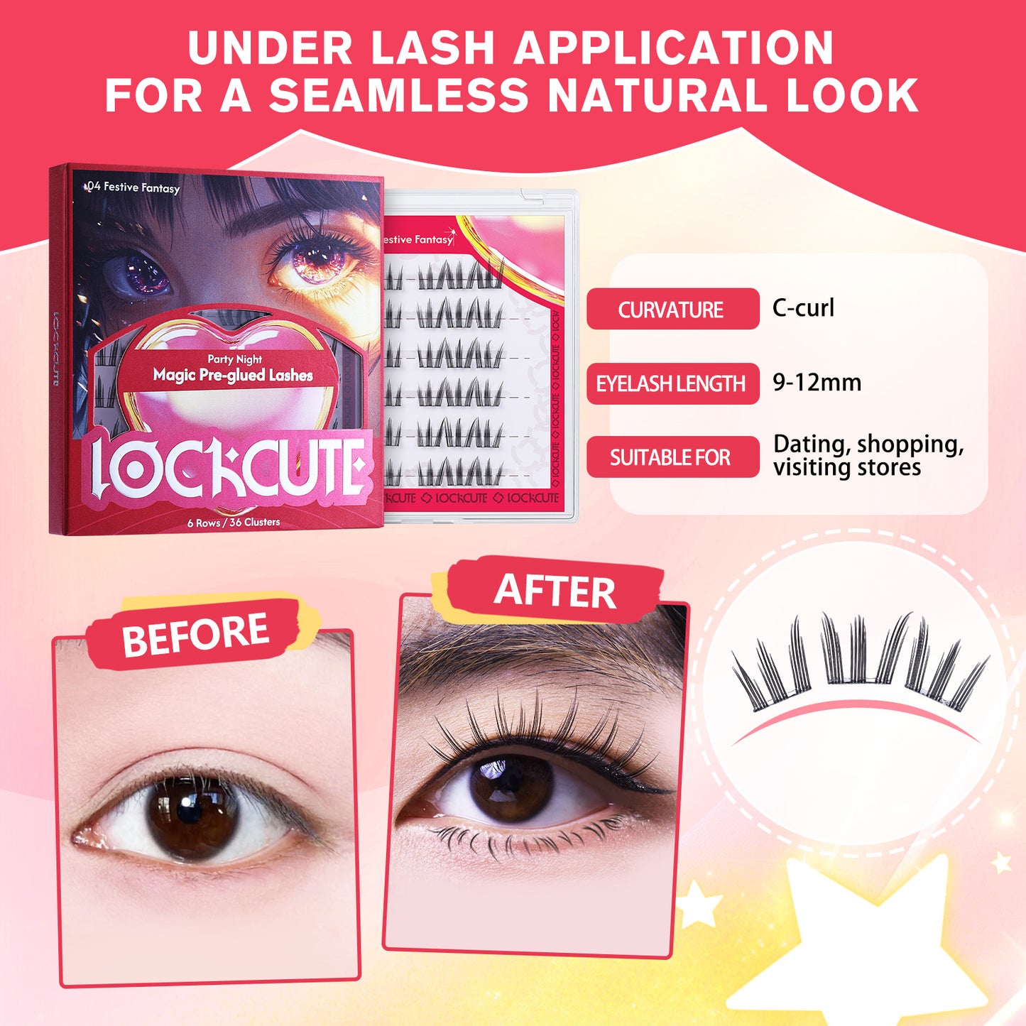 Party Night Magic Pre-glued Lashes - 05 Holiday Halo