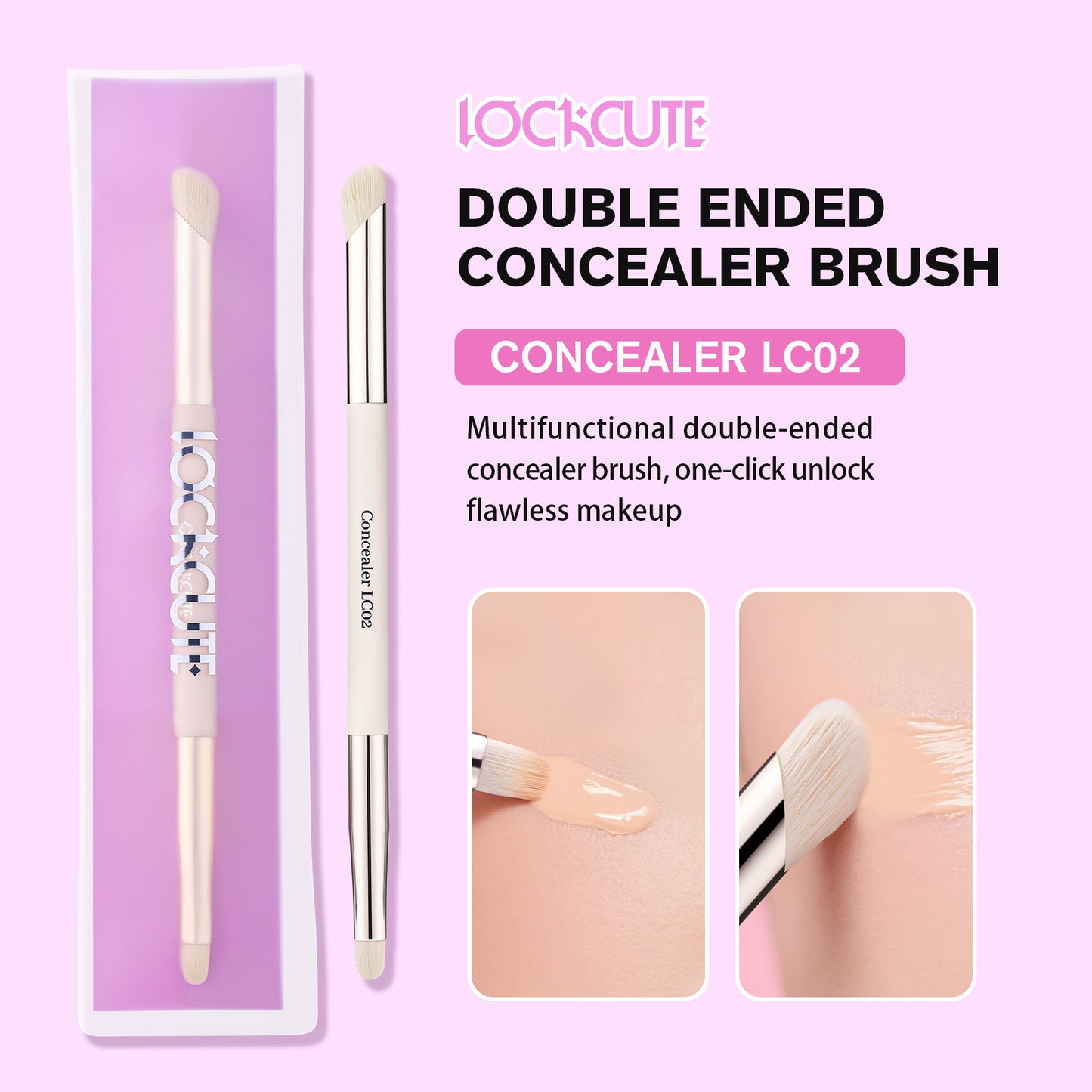 DOUBLE ENDED CONCEALER BRUSH