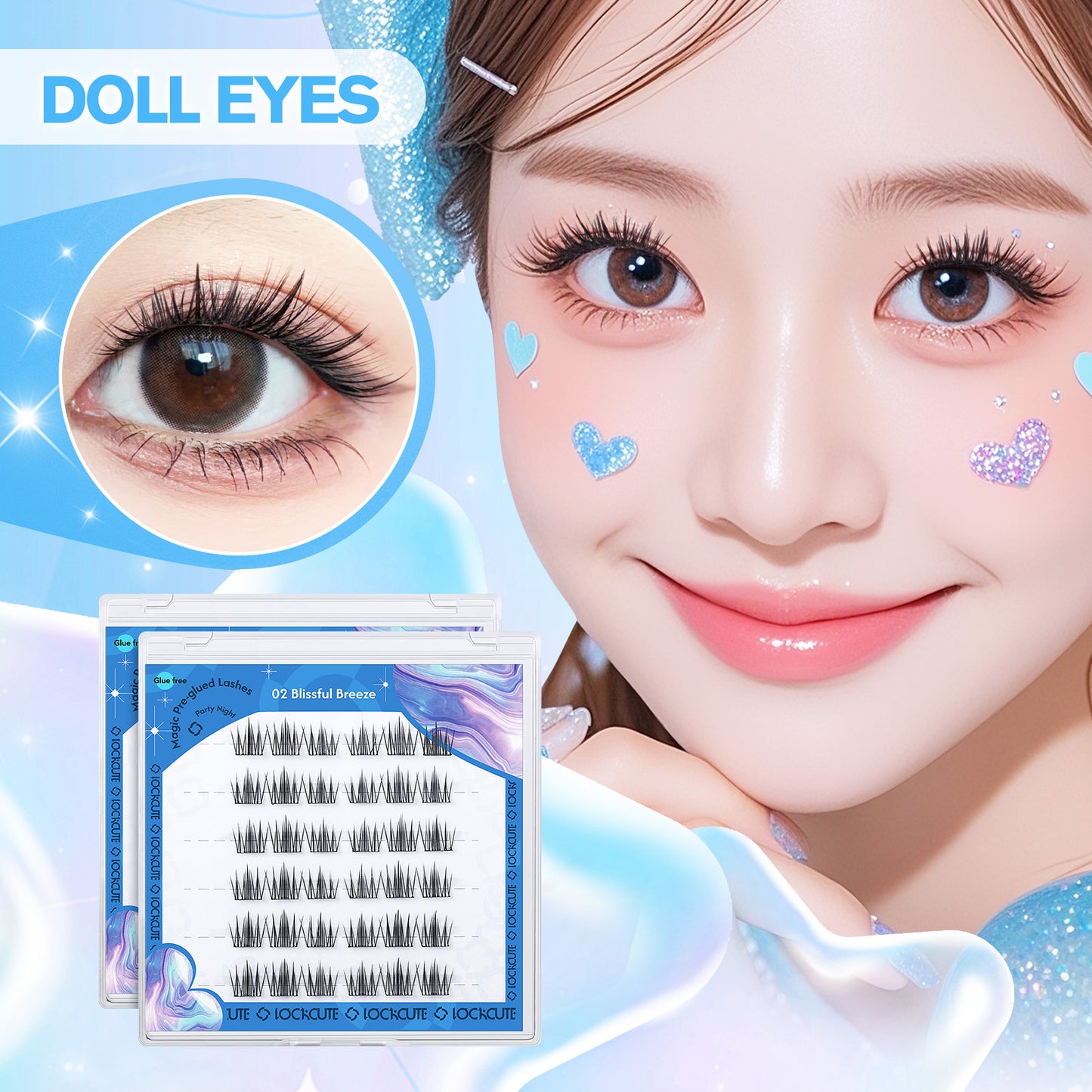 Party Night Magic Pre-glued Lashes - 02 Blissful Breeze