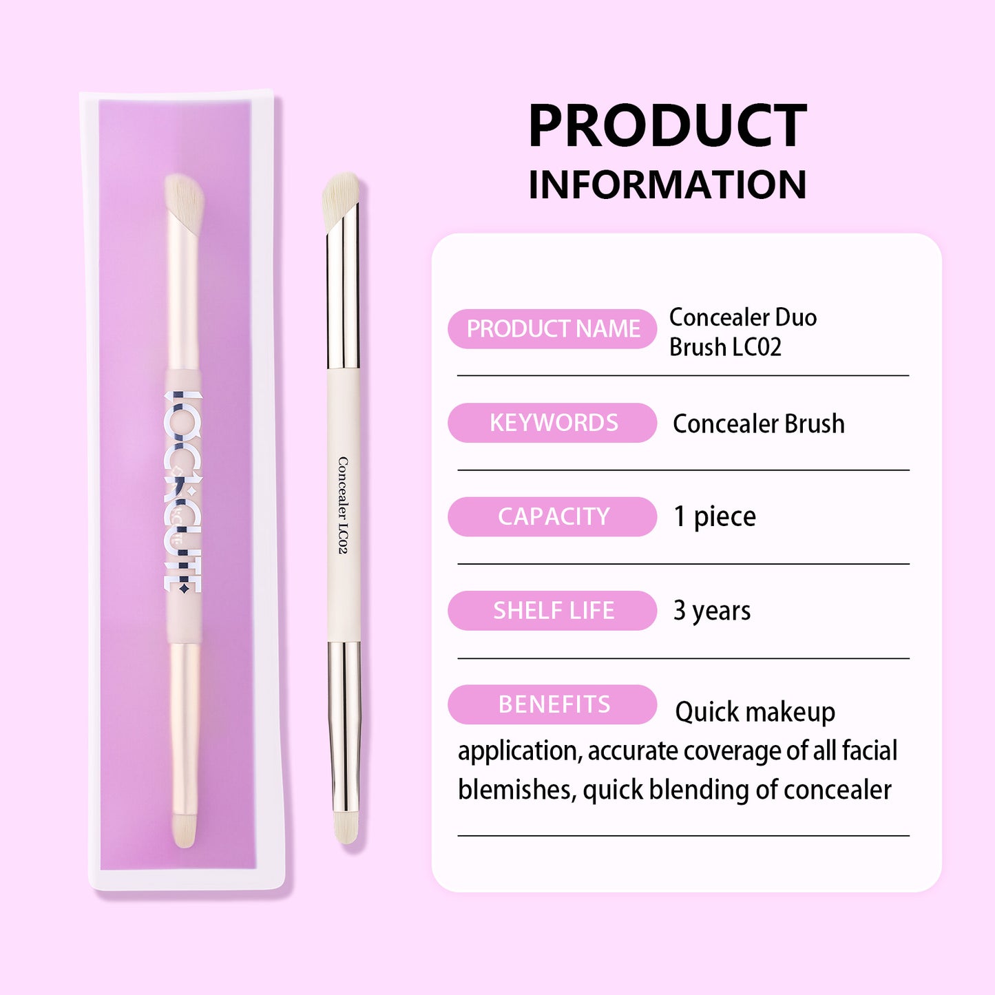 DOUBLE ENDED CONCEALER BRUSH
