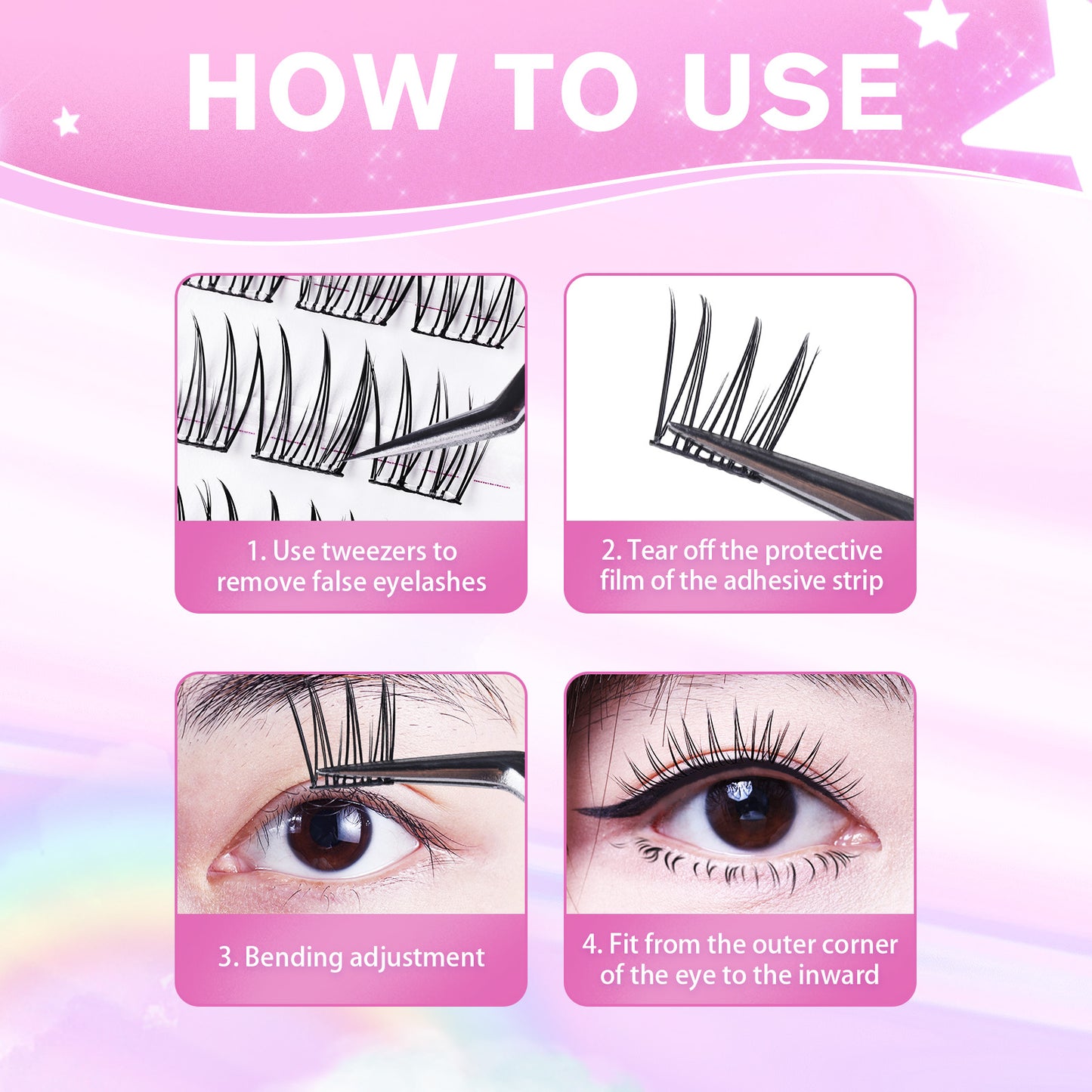 Party Night Magic Pre-glued Lashes - 04Festive Fantasy