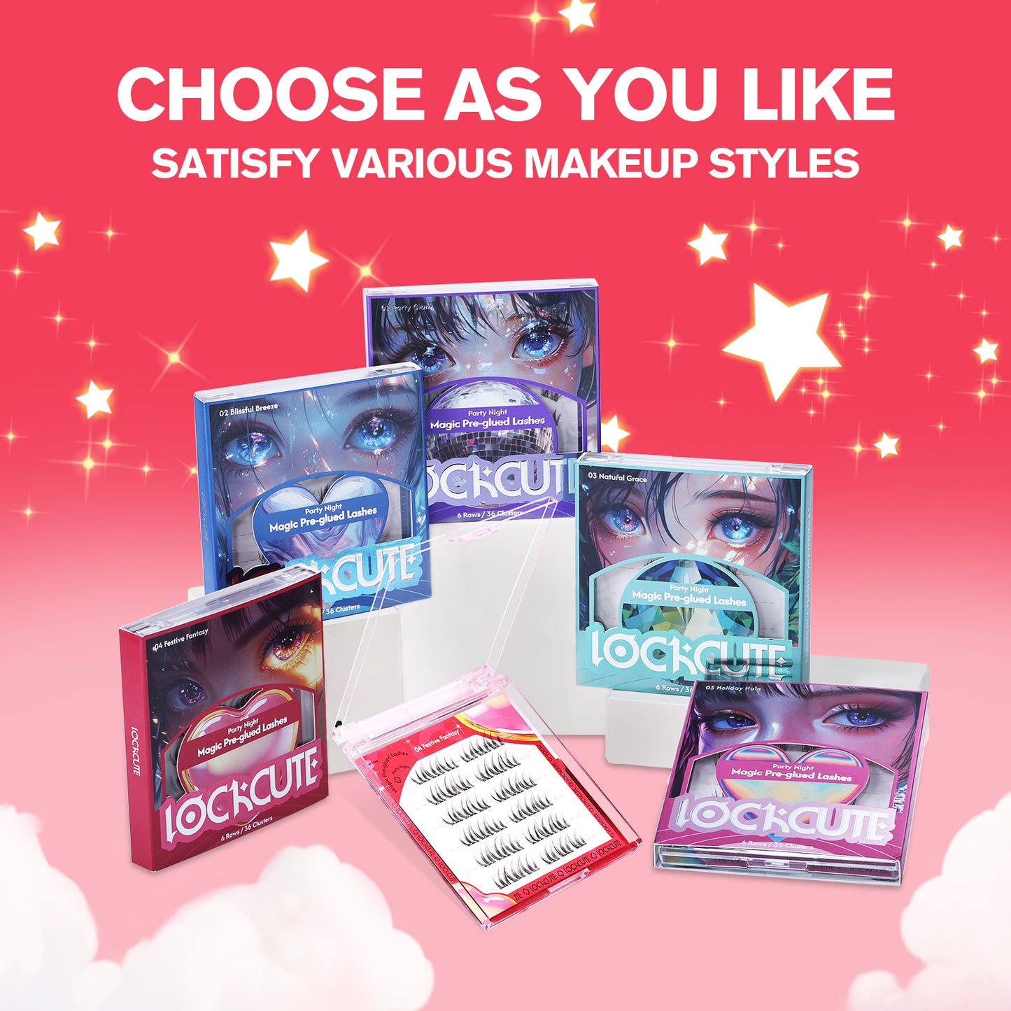 Party Night Magic Pre-glued Lashes - 05 Holiday Halo