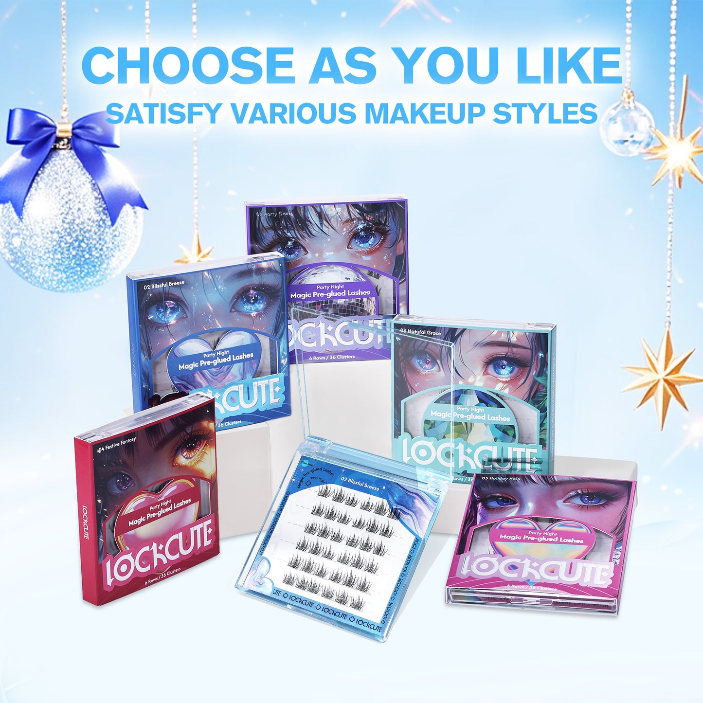 Party Night Magic Pre-glued Lashes - 02 Blissful Breeze