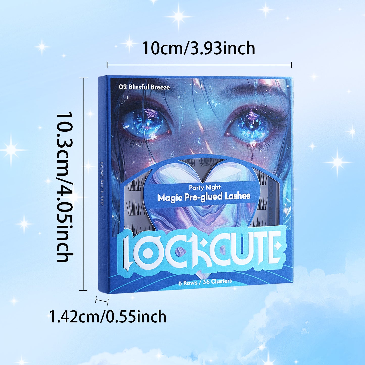 Party Night Magic Pre-glued Lashes - 02 Blissful Breeze