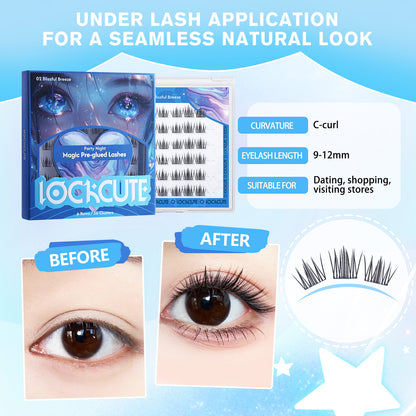 Party Night Magic Pre-glued Lashes - 02 Blissful Breeze