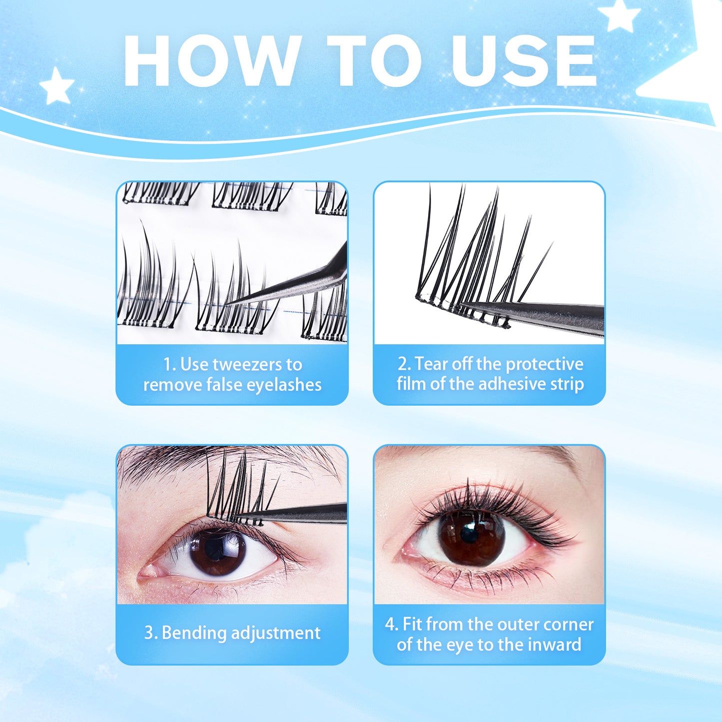 Party Night Magic Pre-glued Lashes - 02 Blissful Breeze